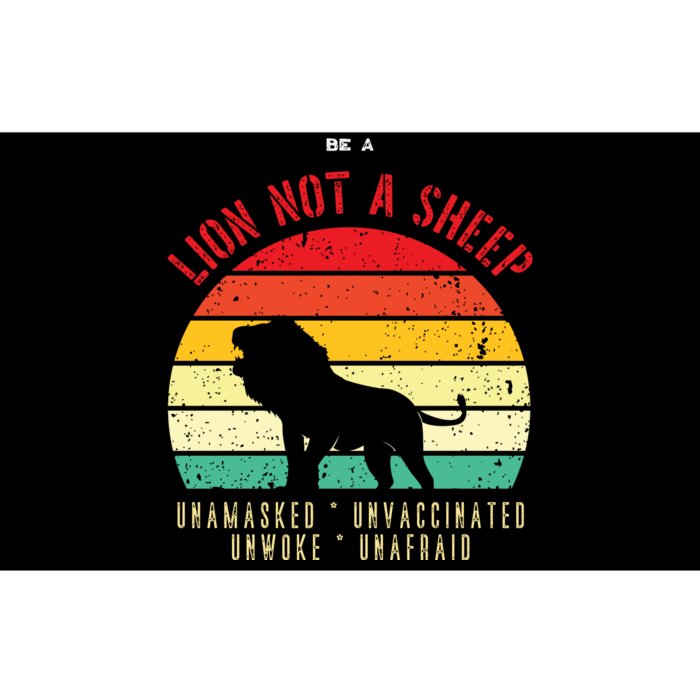 Conservative Lion Not A Sheep Bumper Sticker