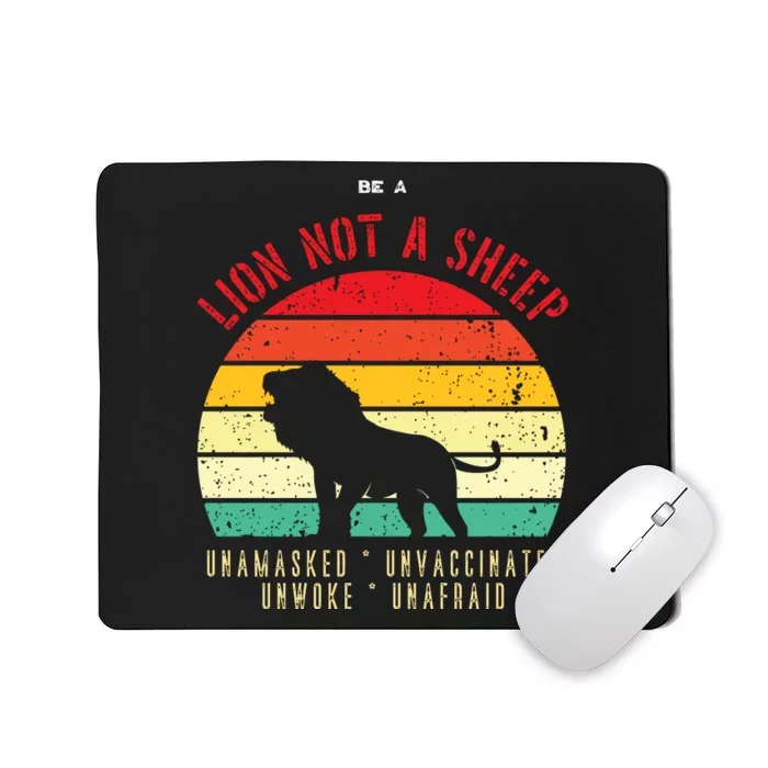 Conservative Lion Not A Sheep Mousepad