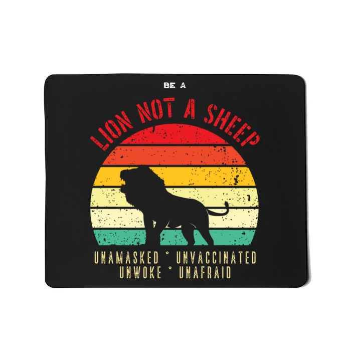 Conservative Lion Not A Sheep Mousepad