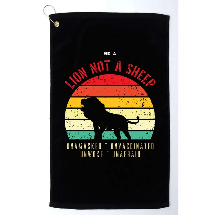 Conservative Lion Not A Sheep Platinum Collection Golf Towel