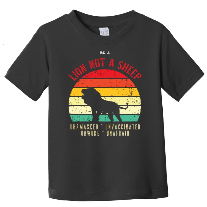 Conservative Lion Not A Sheep Toddler T-Shirt