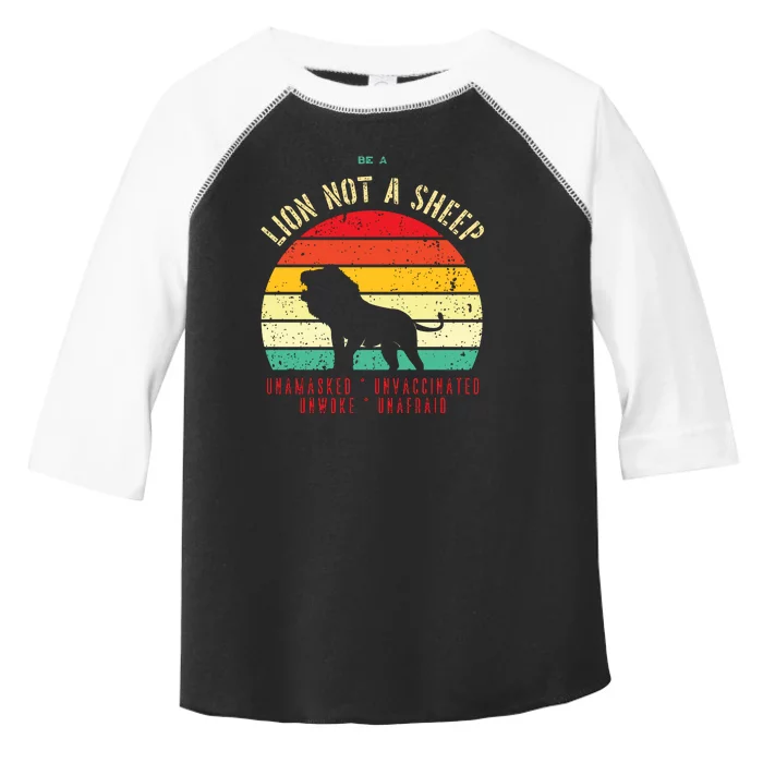 Conservative Lion Not A Sheep Toddler Fine Jersey T-Shirt