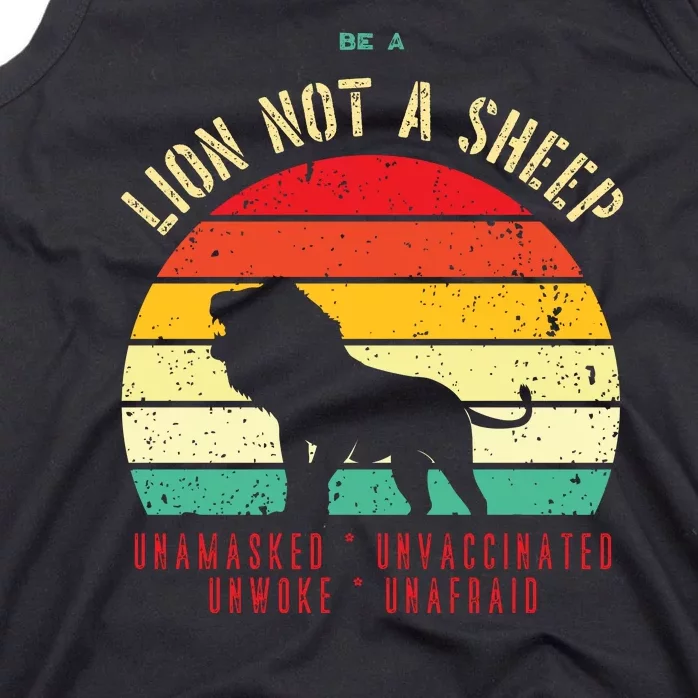 Conservative Lion Not A Sheep Tank Top