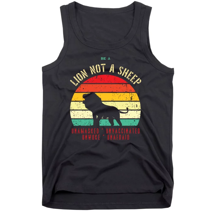 Conservative Lion Not A Sheep Tank Top