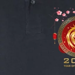 Chinese Lunar New Year 2024 Year of the Dragon zodiac sign Softstyle Adult Sport Polo