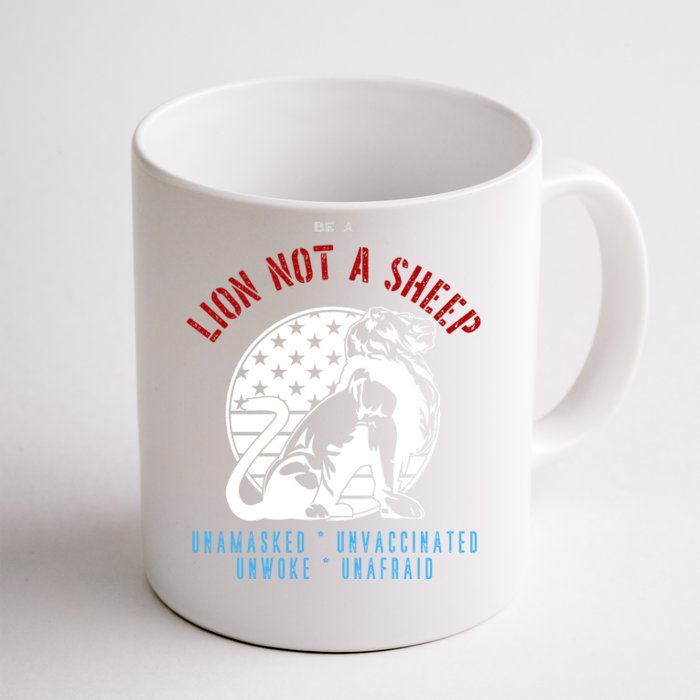 Conservative Lion Not A Sheep Front & Back Coffee Mug