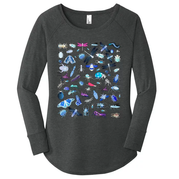 Cool Lots Of Bugs Women's Perfect Tri Tunic Long Sleeve Shirt