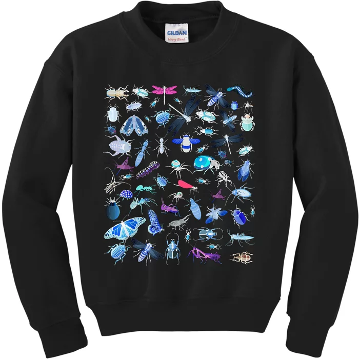 Cool Lots Of Bugs Kids Sweatshirt