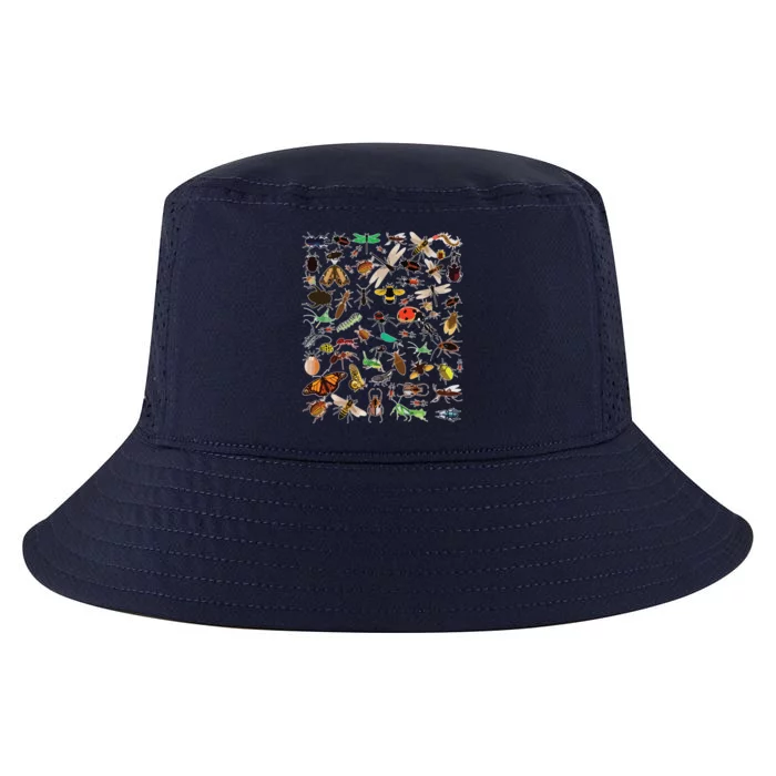 Cool Lots Of Bugs Funny Insect Lover Entomologist Cool Comfort Performance Bucket Hat