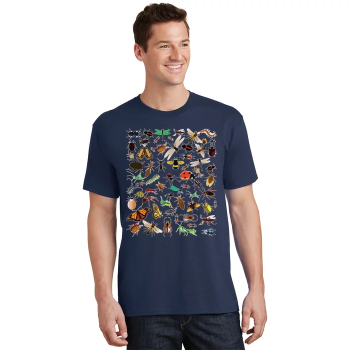 Cool Lots Of Bugs Funny Insect Lover Entomologist T-Shirt