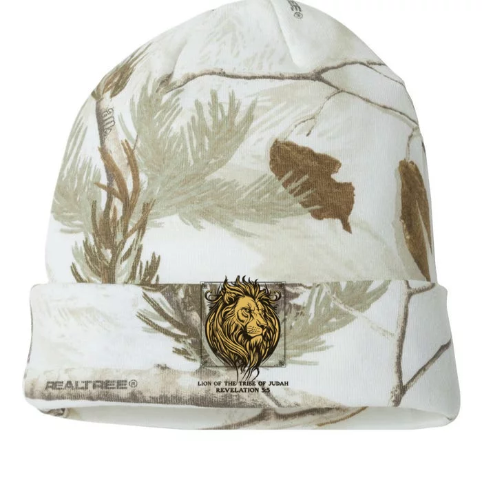 Christian Lion Of Judah Faith Gift Kati - 12in Camo Beanie