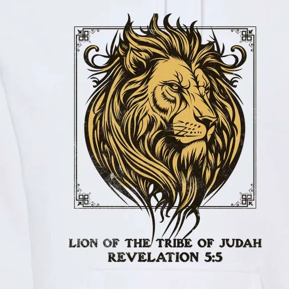 Christian Lion Of Judah Faith Gift Premium Hoodie