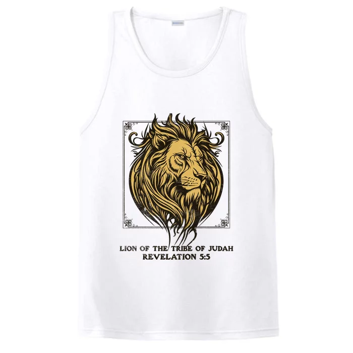 Christian Lion Of Judah Faith Gift Performance Tank