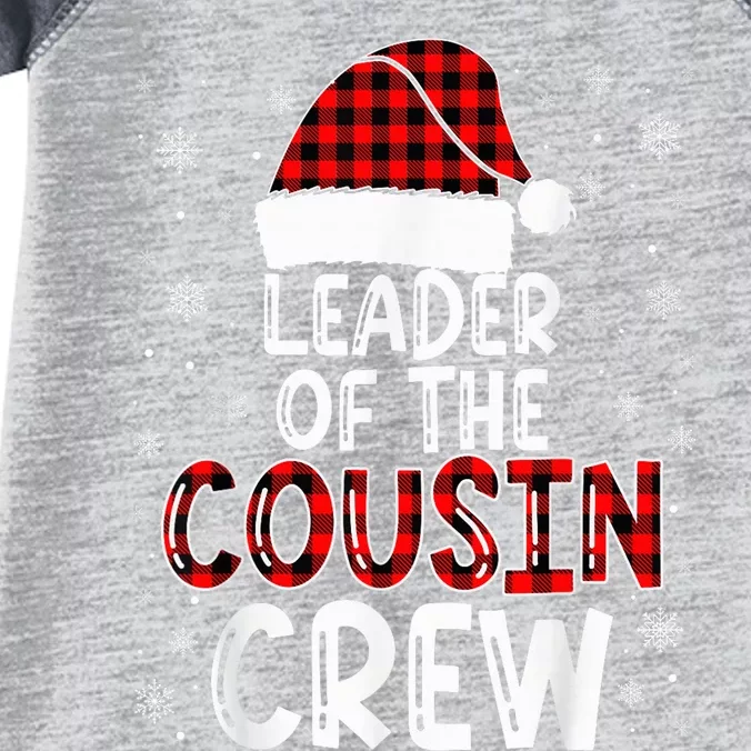 Christmas Leader Of The Cousin Crew Pajamas Family Xmas Infant Baby Jersey Bodysuit