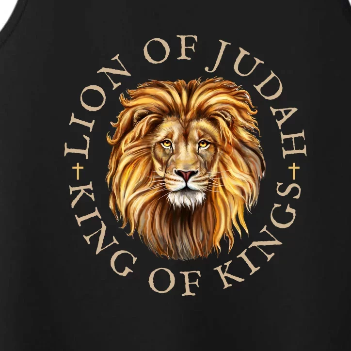 Christian Lion Of Judah Jesus Christ Gift Performance Tank