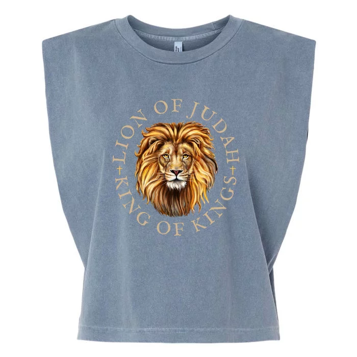 Christian Lion Of Judah Jesus Christ Gift Garment-Dyed Women's Muscle Tee