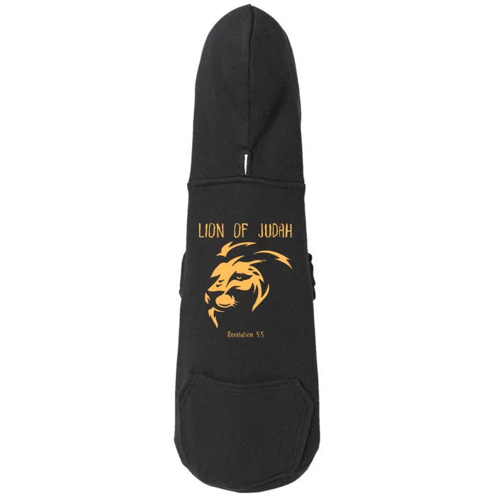 Christian Lion Of Judah Jesus Christ Gift Doggie 3-End Fleece Hoodie