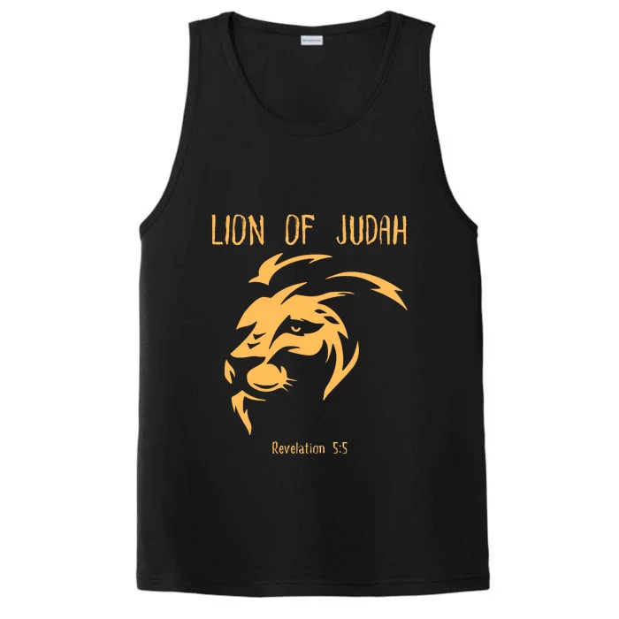 Christian Lion Of Judah Jesus Christ Gift Performance Tank