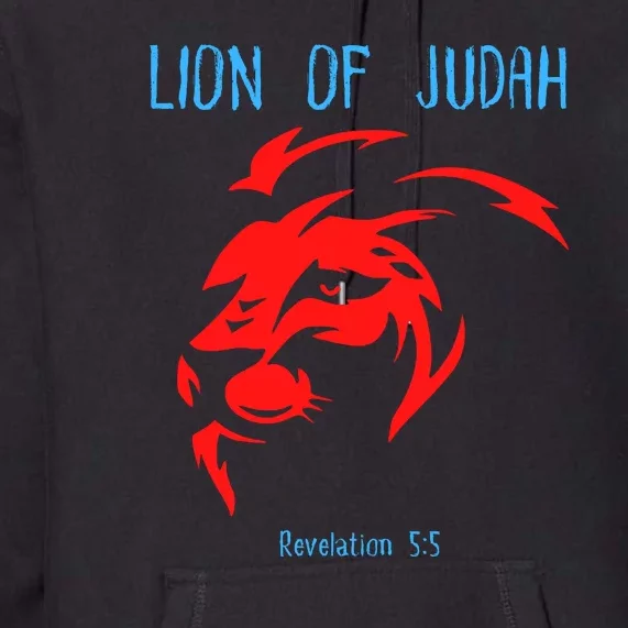 Christian Lion Of Judah Jesus Christ Gift Premium Hoodie