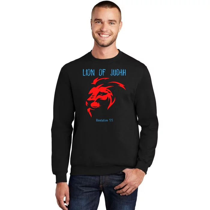 Christian Lion Of Judah Jesus Christ Gift Tall Sweatshirt