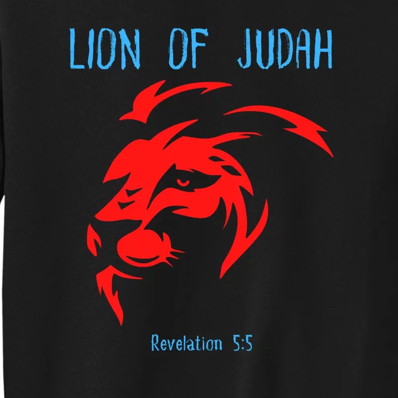 Christian Lion Of Judah Jesus Christ Gift Tall Sweatshirt