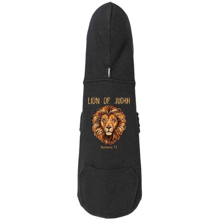 Christian Lion Of Judah Jesus Christ Gift Doggie 3-End Fleece Hoodie