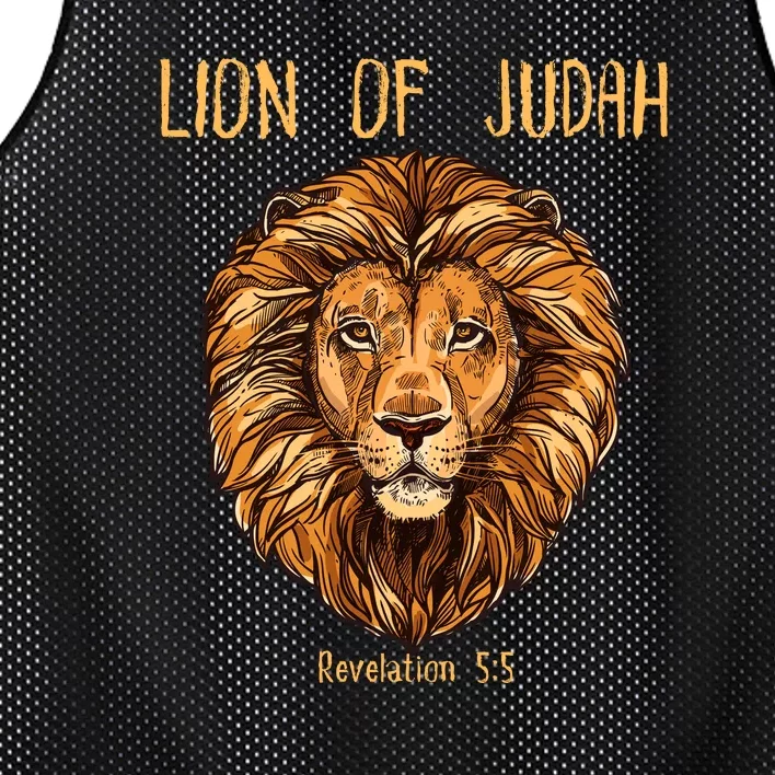 Christian Lion Of Judah Jesus Christ Gift Mesh Reversible Basketball Jersey Tank