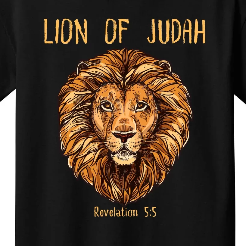 Christian Lion Of Judah Jesus Christ Gift Kids T-Shirt