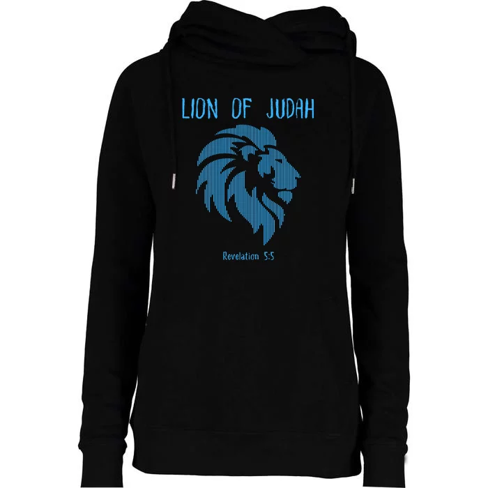 Christian Lion Of Judah Jesus Christ Gift Womens Funnel Neck Pullover Hood