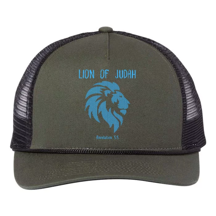 Christian Lion Of Judah Jesus Christ Gift Retro Rope Trucker Hat Cap