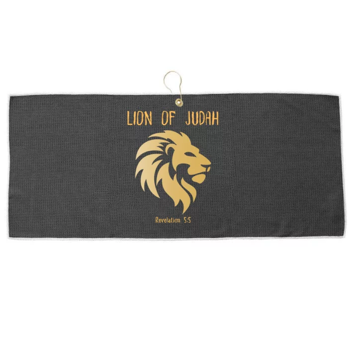 Christian Lion Of Judah Jesus Christ Gift Large Microfiber Waffle Golf Towel