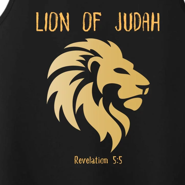 Christian Lion Of Judah Jesus Christ Gift Performance Tank