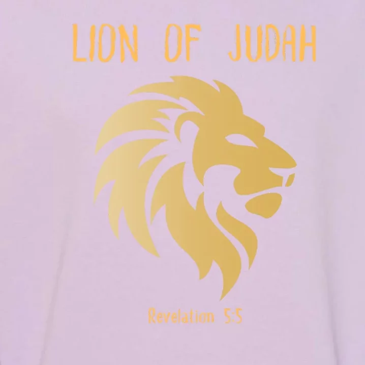 Christian Lion Of Judah Jesus Christ Gift Garment-Dyed Sweatshirt