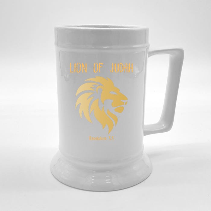 Christian Lion Of Judah Jesus Christ Gift Front & Back Beer Stein