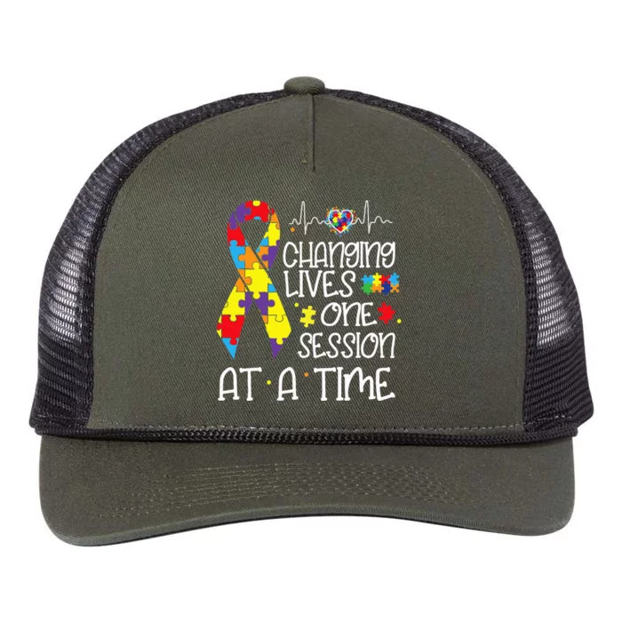 Changing Lives One Session At A Time Retro Rope Trucker Hat Cap