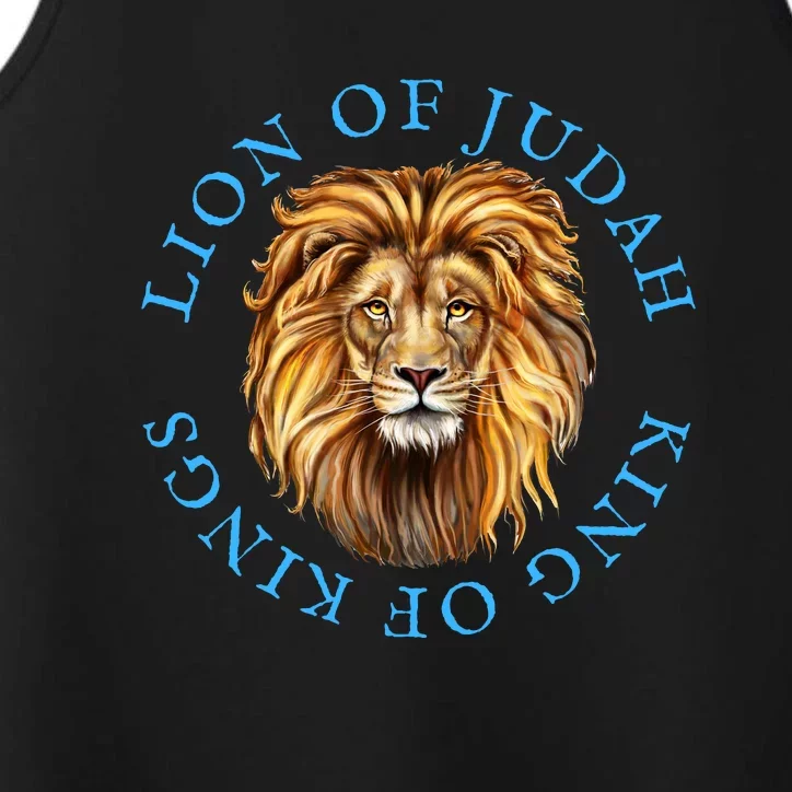 Christian Lion Of Judah Jesus Christ Gift Performance Tank