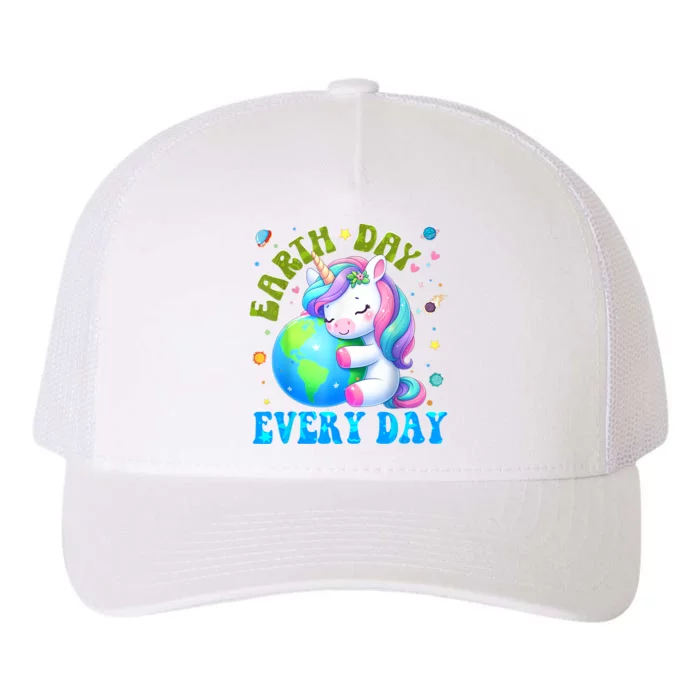 Cute Love Our Planet Unicorn Earth Day Yupoong Adult 5-Panel Trucker Hat