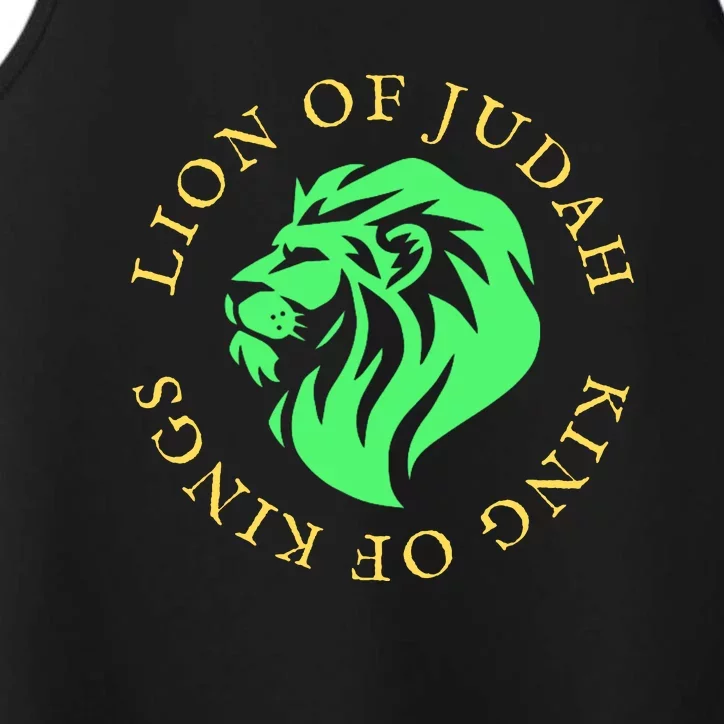 Christian Lion Of Judah Jesus Christ Gift Performance Tank