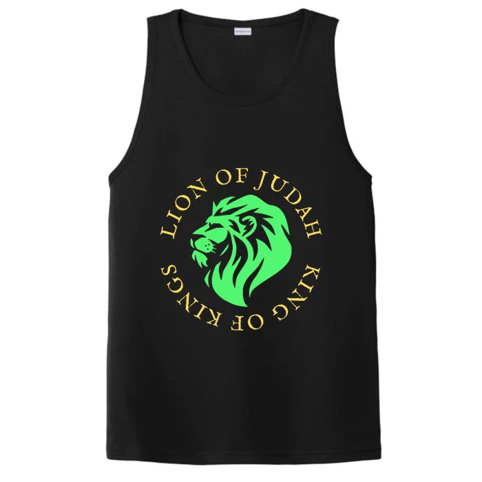 Christian Lion Of Judah Jesus Christ Gift Performance Tank