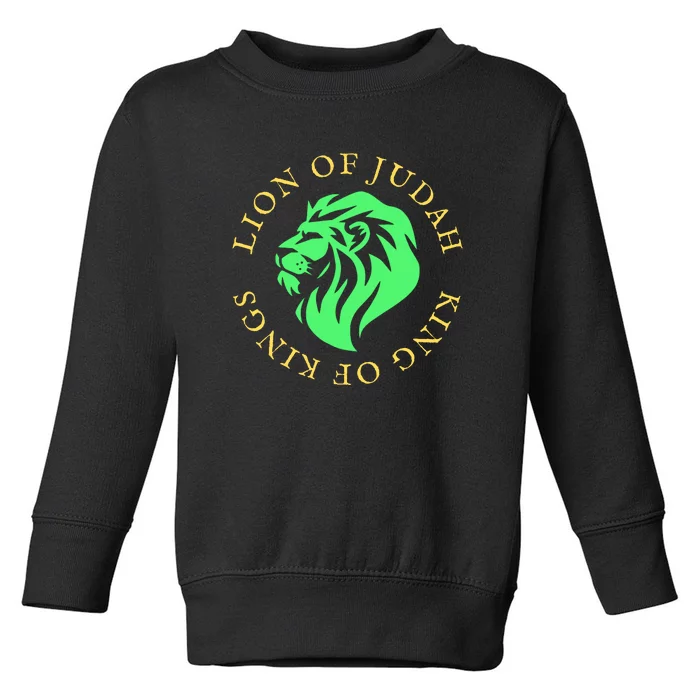 Christian Lion Of Judah Jesus Christ Gift Toddler Sweatshirt