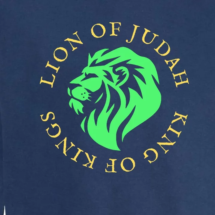 Christian Lion Of Judah Jesus Christ Gift Garment-Dyed Sweatshirt