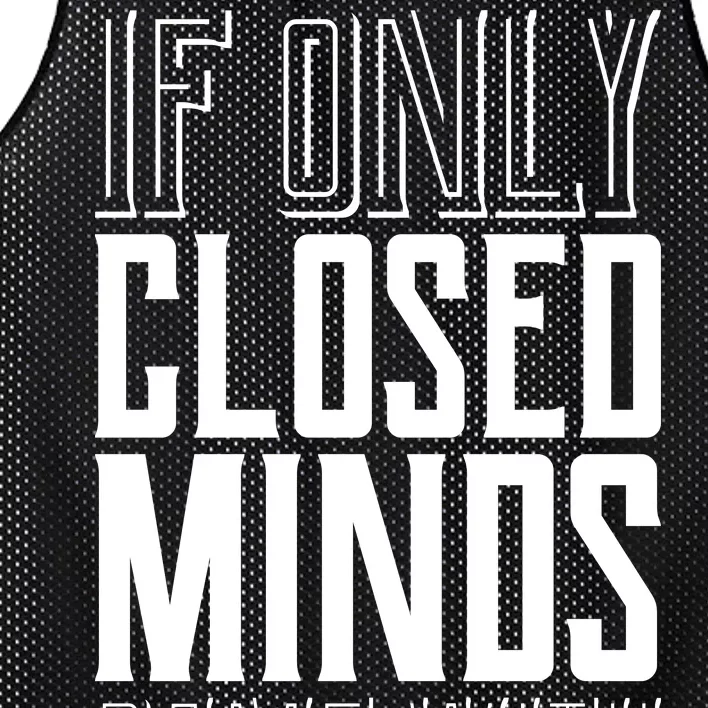 Closed Minds Closed Mouths Mesh Reversible Basketball Jersey Tank