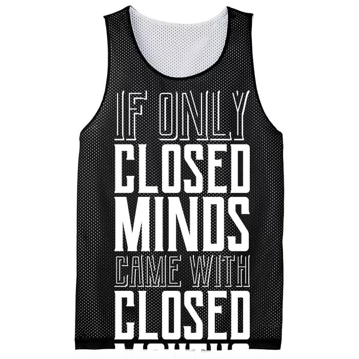 Closed Minds Closed Mouths Mesh Reversible Basketball Jersey Tank