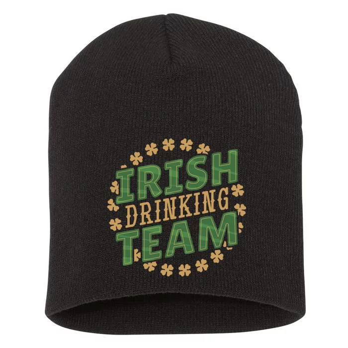 Clover Irish Drinking Team Short Acrylic Beanie