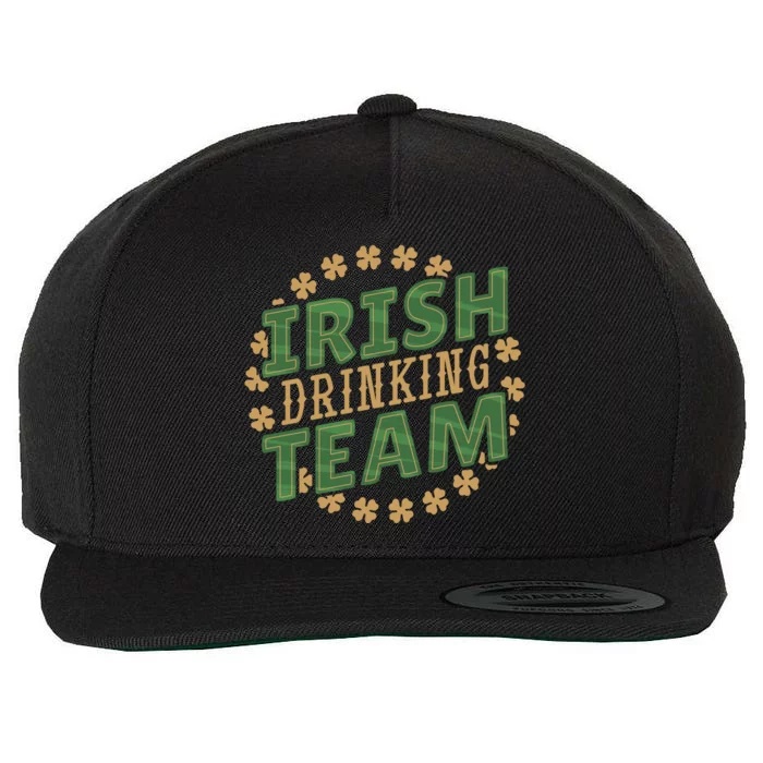 Clover Irish Drinking Team Wool Snapback Cap