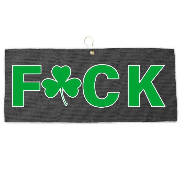 Clover Irish F*UCK Large Microfiber Waffle Golf Towel