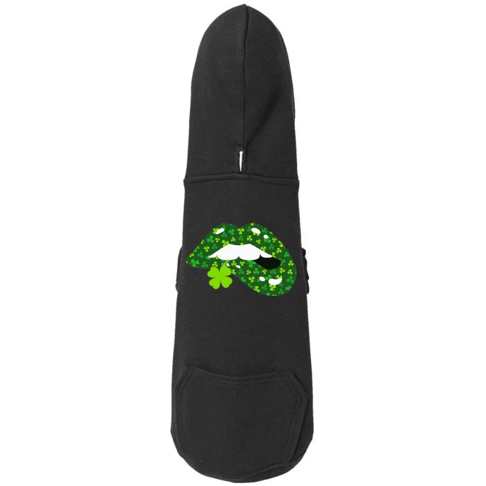 Clover Lips St.Patrick's Day Doggie 3-End Fleece Hoodie