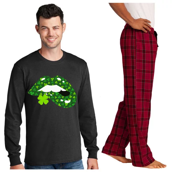 Clover Lips St.Patrick's Day Long Sleeve Pajama Set