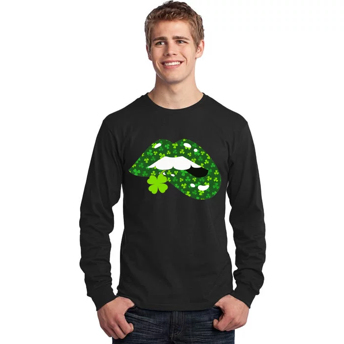 Clover Lips St.Patrick's Day Tall Long Sleeve T-Shirt