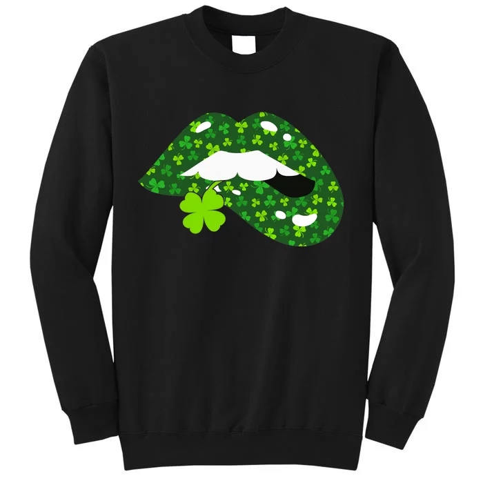 Clover Lips St.Patrick's Day Tall Sweatshirt